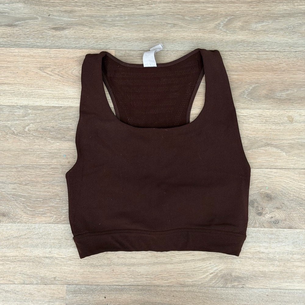 Chocolate Brown Sports Bra Fabletics